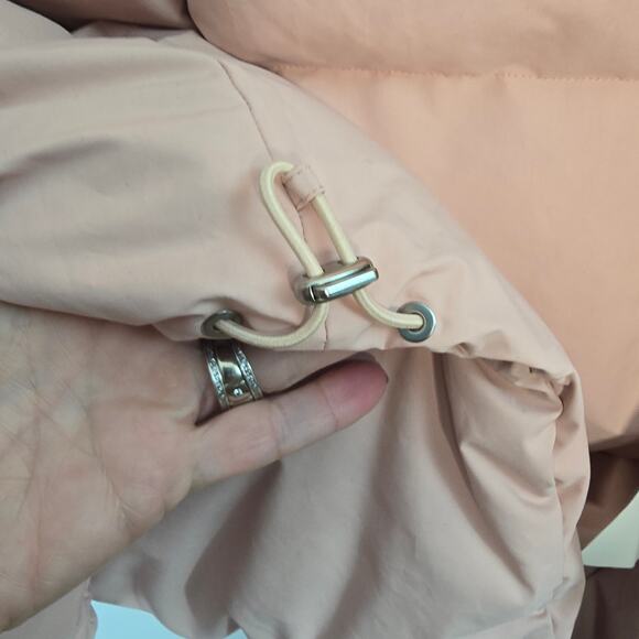 Jil Sander Pink Hooded Down Puffer Vest NWT Duck Down Size 40 US 10 - Picture 10 of 13